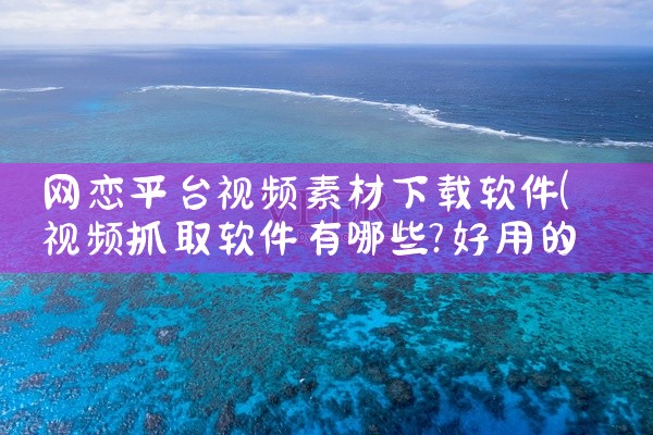 网恋平台视频素材下载软件
