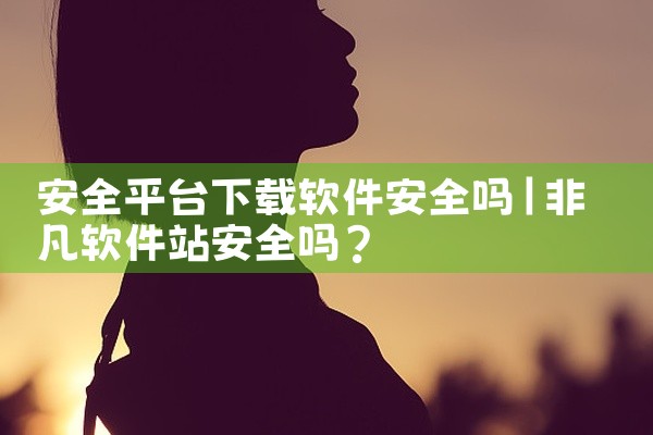 安全平台下载软件安全吗