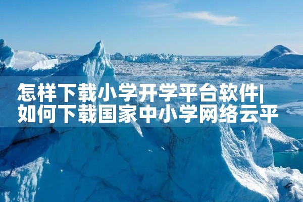怎样下载小学开学平台软件